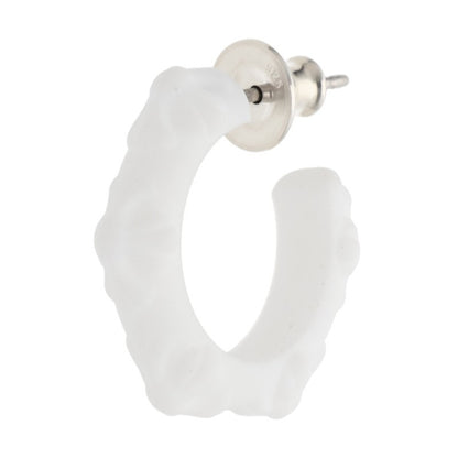 Chrome Hearts Crisscross Hoops White (Silver 0.7g)