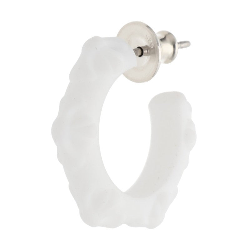 Chrome Hearts Criss-cross hoop White (Silver 0.71g)