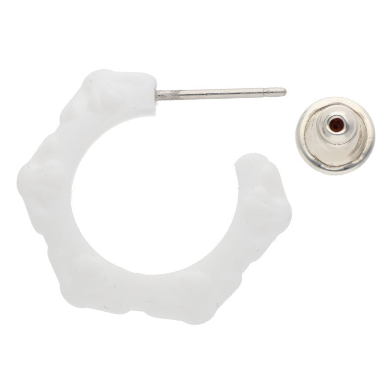 Chrome Hearts Criss-cross hoop White (Silver 0.71g)
