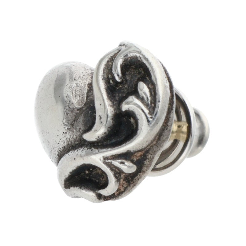 Chrome Hearts Heart Stud 925 Silver Earring Size ONE SIZE