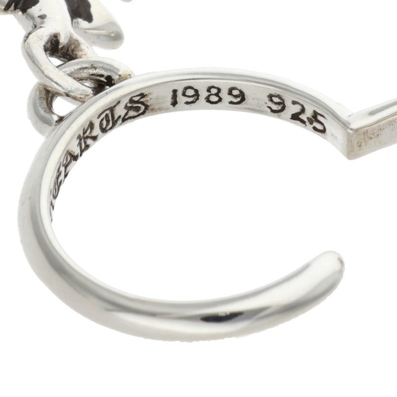 Chrome Hearts Tiny CH Cross Hoop 925 Silver Size ONE SIZE