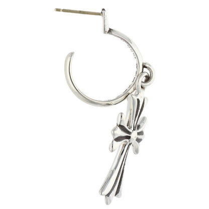 Chrome Hearts Tiny CH Cross Hoop 925 Silver Size ONE SIZE