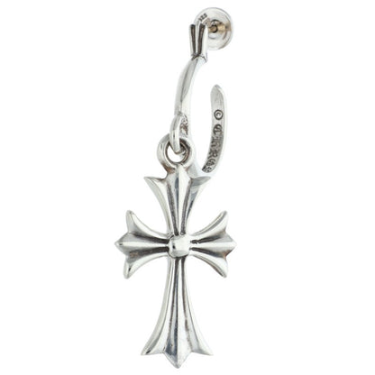 Chrome Hearts Tiny CH Cross Hoop 925 Silver Size ONE SIZE