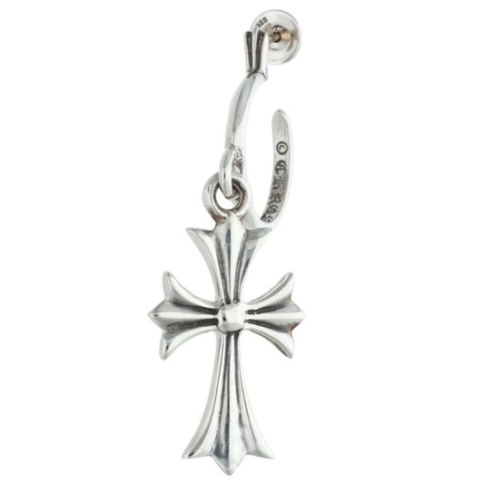 Chrome Hearts Tiny CH Cross Hoop 925 Silver Size ONE SIZE