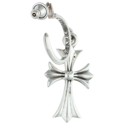Chrome Hearts Tiny CH Cross Hoop 925 Silver Size ONE SIZE