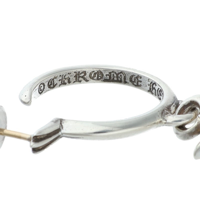 Chrome Hearts Tiny CH Cross Hoop 925 Silver Size ONE SIZE