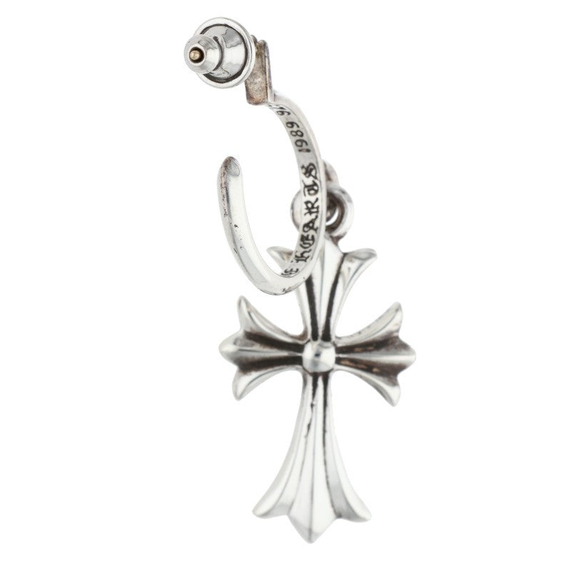 Chrome Hearts TINY CH CROSS Hoop Silver Size ONE SIZE