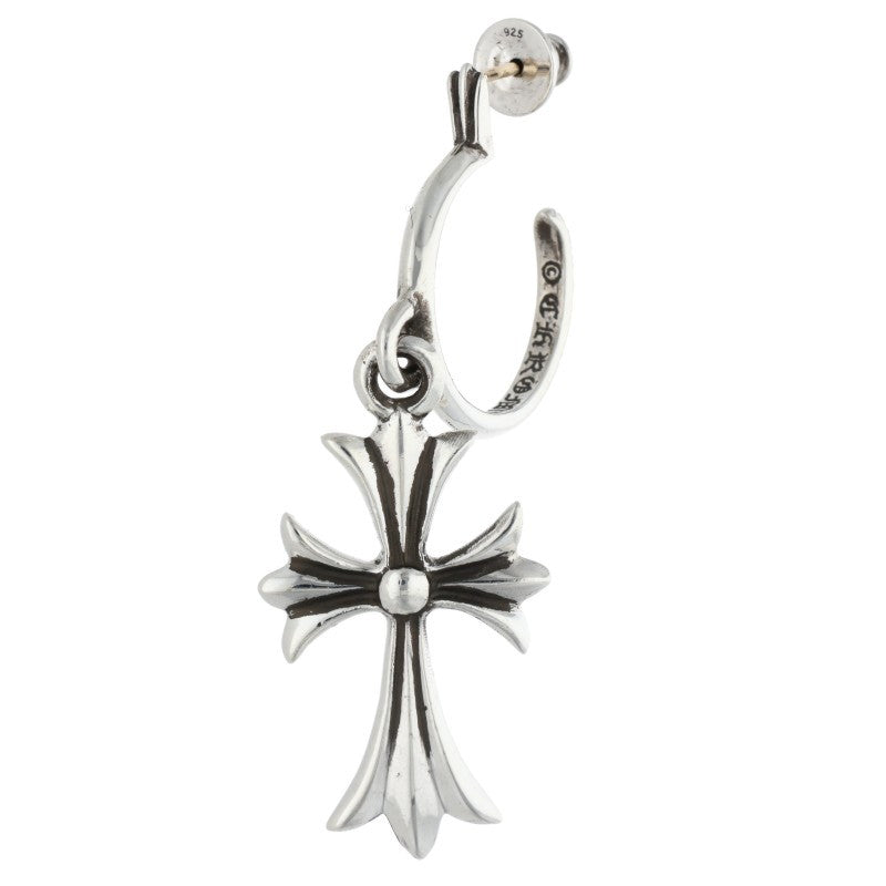 Chrome Hearts TINY CH CROSS Hoop Silver Size ONE SIZE