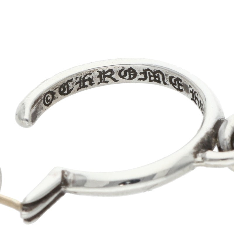 Chrome Hearts TINY CH CROSS Hoop Silver Size ONE SIZE
