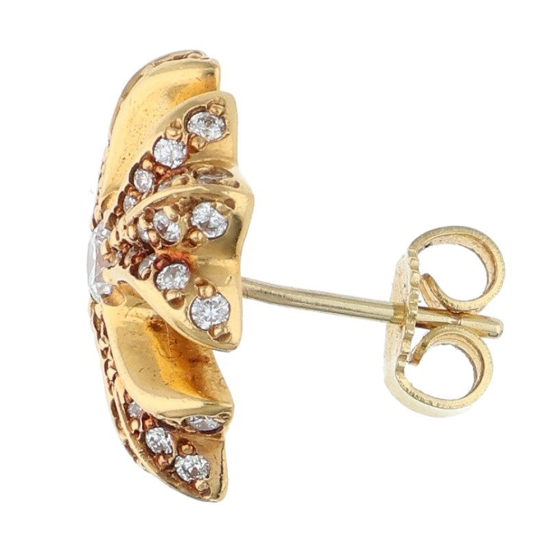 Chrome Hearts 22K CH PLS DIA Pave Diamond Stud Size ONE SIZE