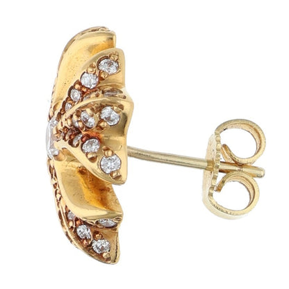 Chrome Hearts 22K CH PLS DIA Pave Diamond Stud Size ONE SIZE