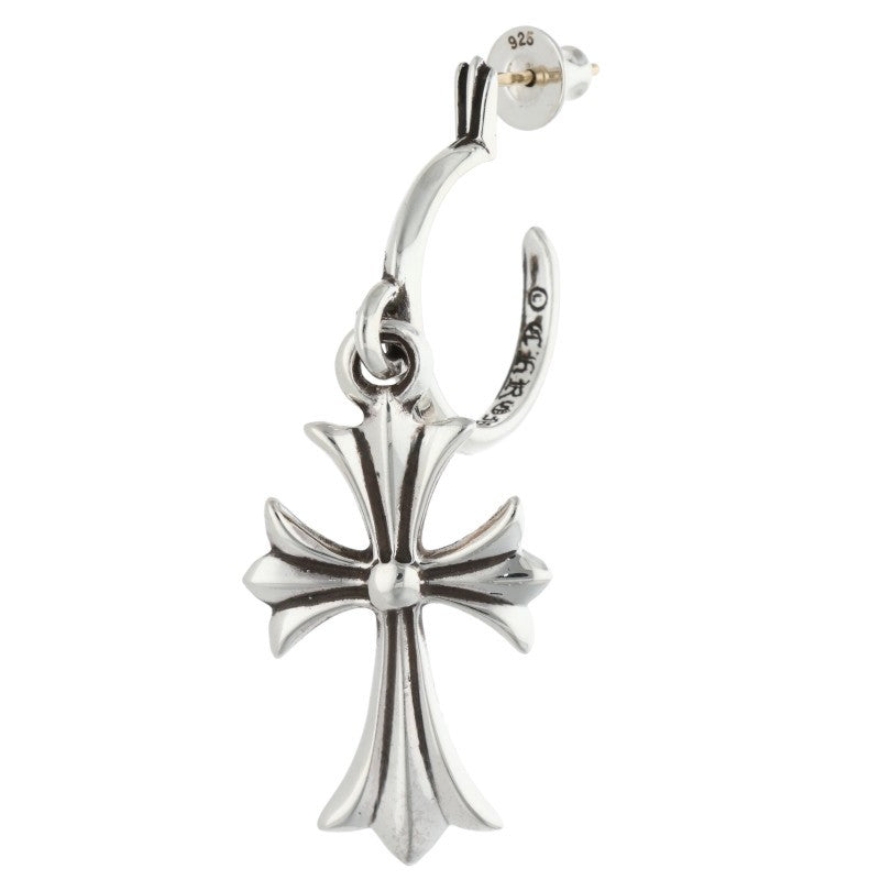Chrome Hearts TINY CH CROSS Hoop Silver Size ONE SIZE