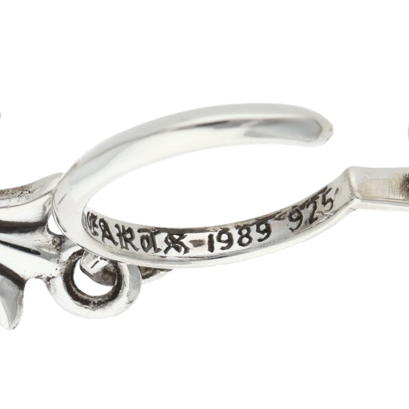 Chrome Hearts TINY CH CROSS Hoop Silver Size ONE SIZE