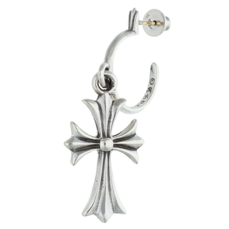 Chrome Hearts TINY CH CROSS Hoop Silver Size ONE SIZE