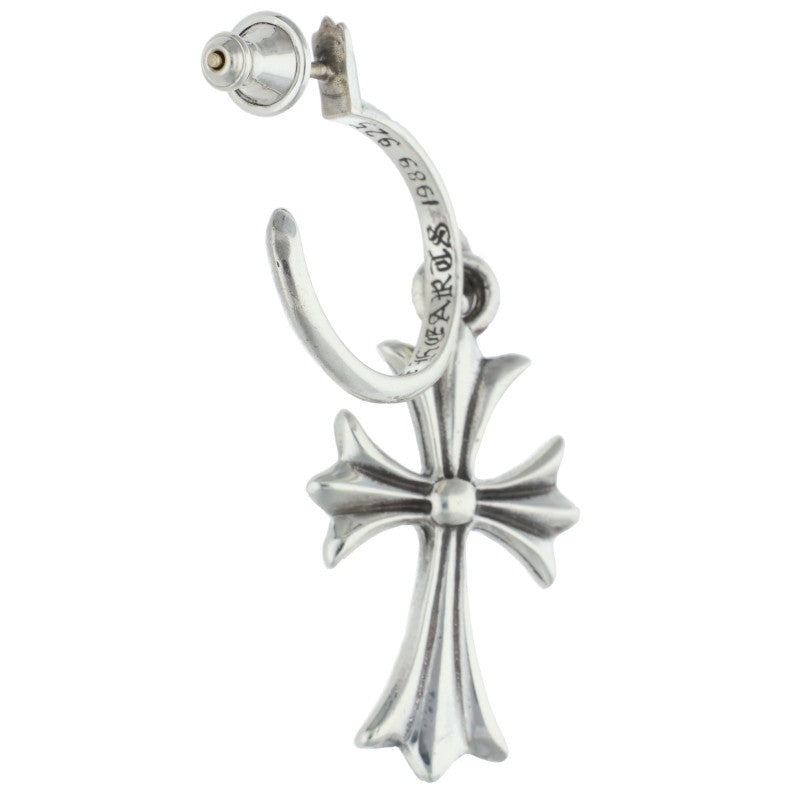 Chrome Hearts TINY CH CROSS Hoop Silver Size ONE SIZE