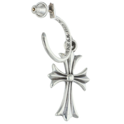 Chrome Hearts TINY CH CROSS Hoop Silver Size ONE SIZE