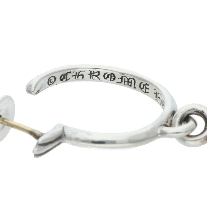 Chrome Hearts TINY CH CROSS Hoop Silver Size ONE SIZE