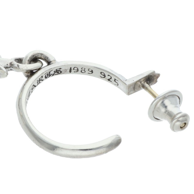 Chrome Hearts TINY CH CROSS Hoop Silver Size ONE SIZE