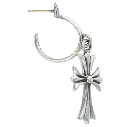 Chrome Hearts TINY CH CROSS Hoop Silver Size ONE SIZE