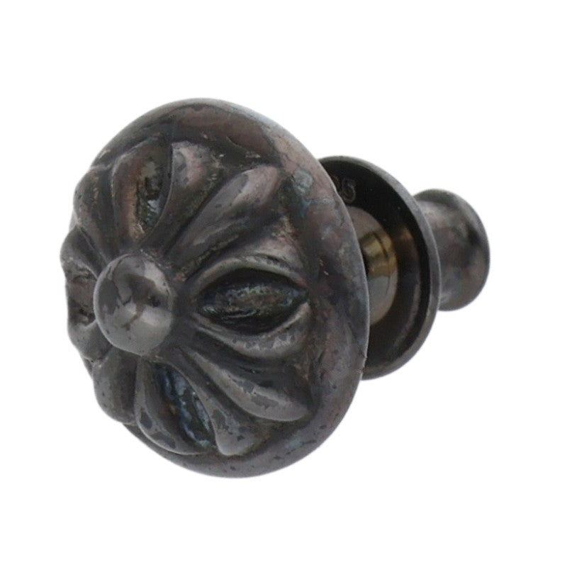 Chrome Hearts Black Rhodium Cross Ball Stud Size ONE SIZE