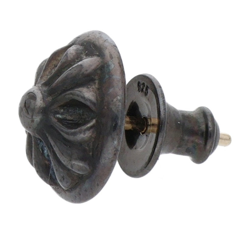 Chrome Hearts Black Rhodium Cross Ball Stud Size ONE SIZE