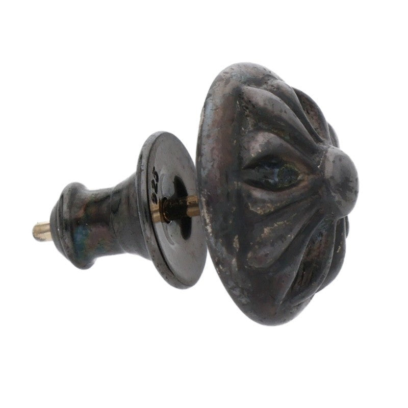 Chrome Hearts Black Rhodium Cross Ball Stud Size ONE SIZE