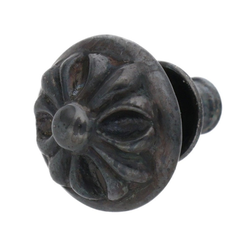 Chrome Hearts Black Rhodium Cross Ball Stud Size ONE SIZE