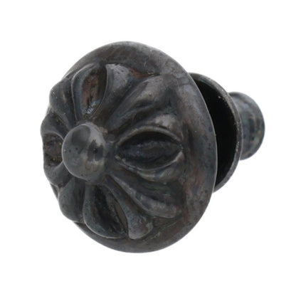 Chrome Hearts Black Rhodium Cross Ball Stud Size ONE SIZE