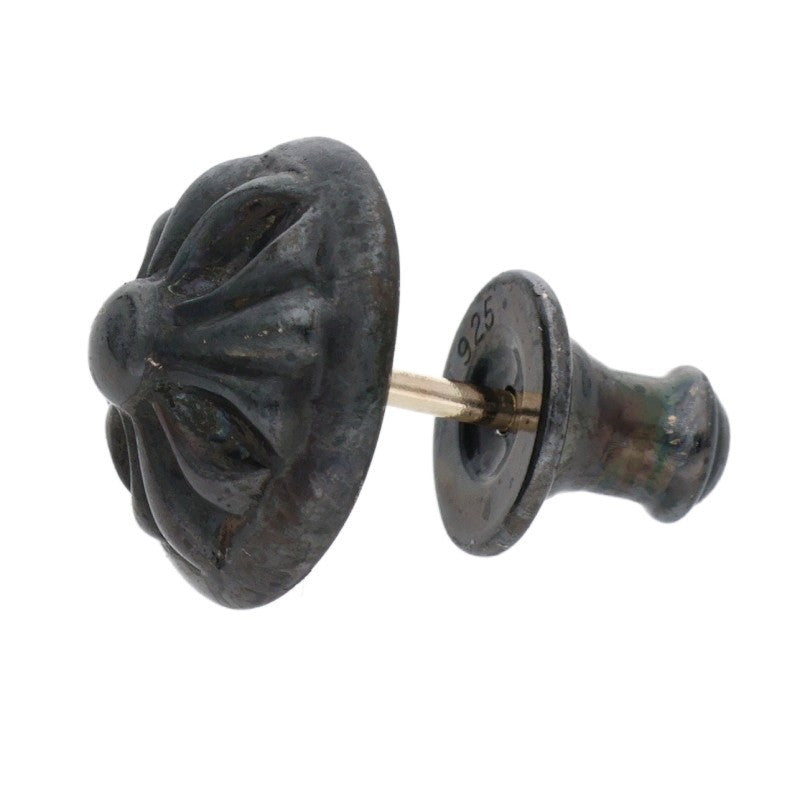 Chrome Hearts Black Rhodium Cross Ball Stud Size ONE SIZE