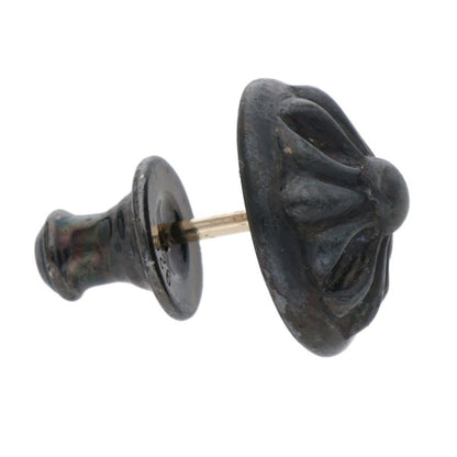 Chrome Hearts Black Rhodium Cross Ball Stud Size ONE SIZE