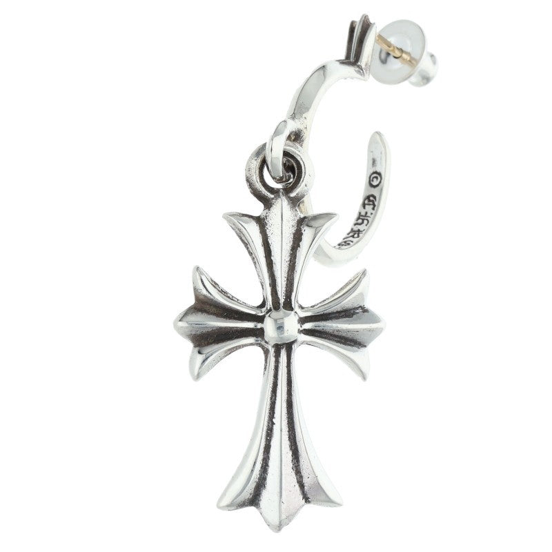 Chrome Hearts Tiny CH Cross Hoop Silver Size ONE SIZE
