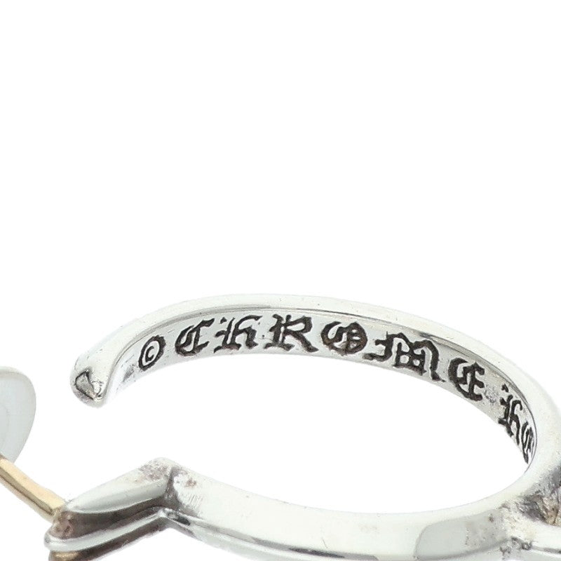 Chrome Hearts Tiny CH Cross Hoop Silver Size ONE SIZE