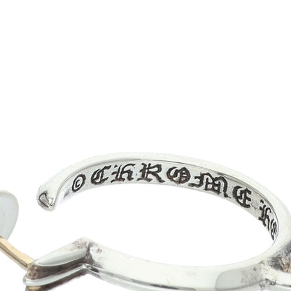 Chrome Hearts Tiny CH Cross Hoop Silver Size ONE SIZE