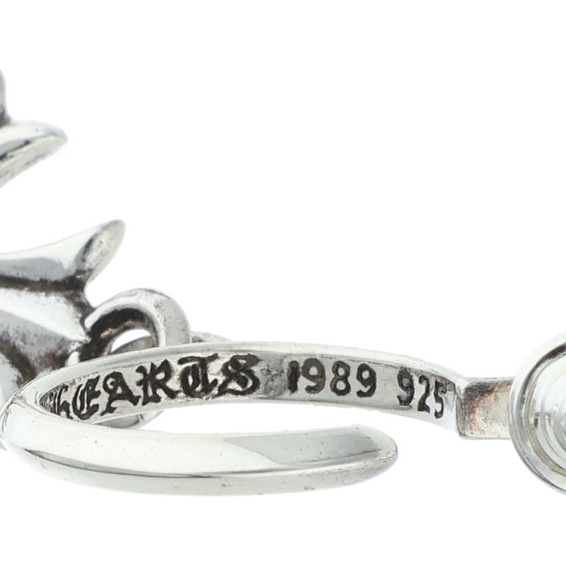 Chrome Hearts Tiny CH Cross Hoop Silver Size ONE SIZE