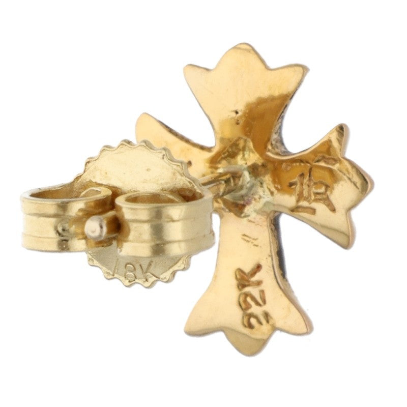 Chrome Hearts 22K CH Cross Stud Yellow Gold Size ONE SIZE