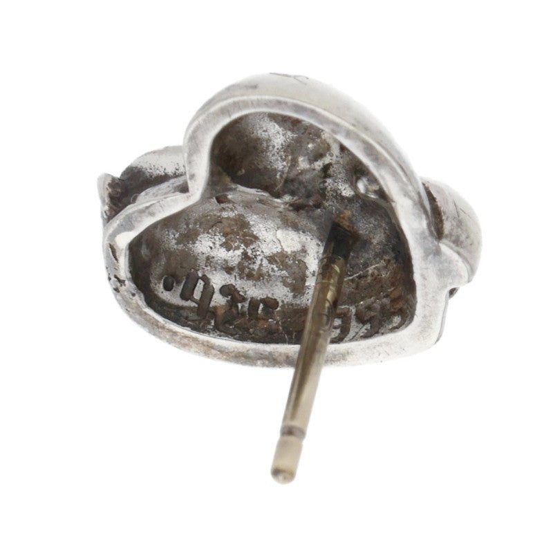 Chrome Hearts Heart Stud Silver Earring Size ONE SIZE