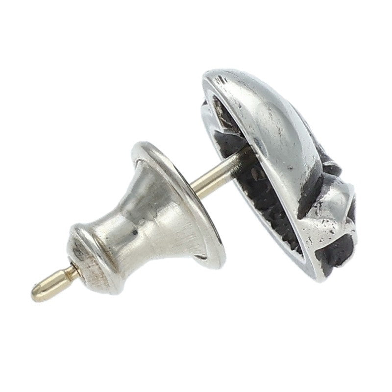 Chrome Hearts Heart Stud Silver Earring Size ONE SIZE