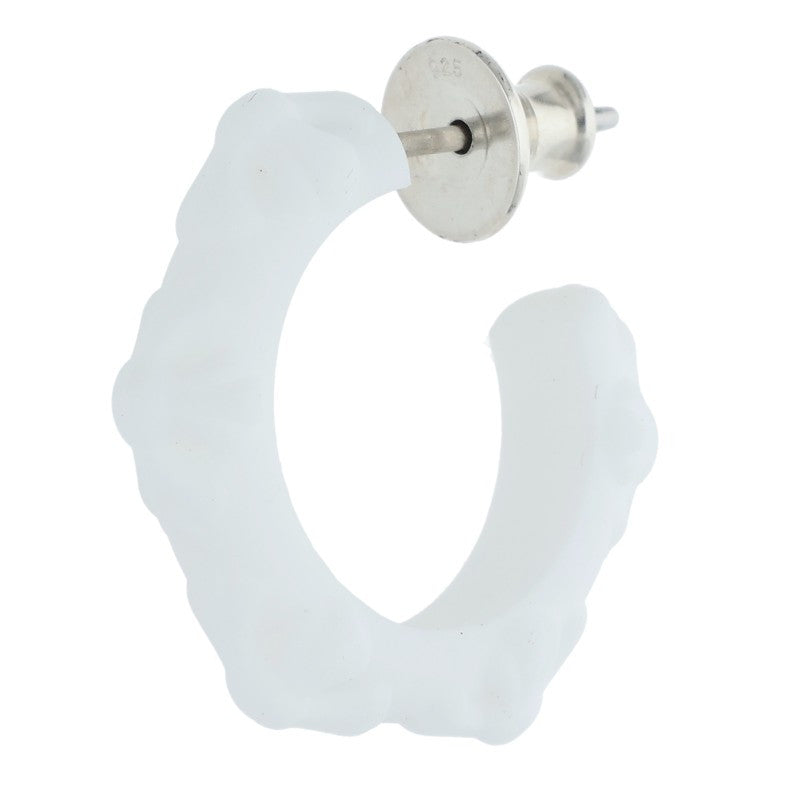 Chrome Hearts Cross band hoop White x Silver (Silver 0.71g)