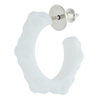 Chrome Hearts Cross band hoop White x Silver (Silver 0.71g)