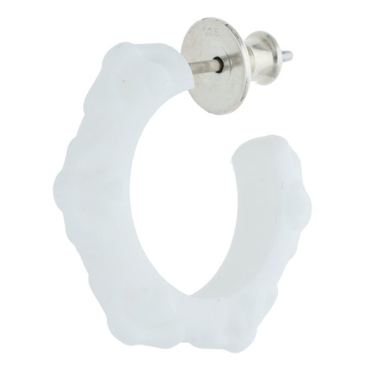 Chrome Hearts Cross band hoop White x Silver (Silver 0.71g)