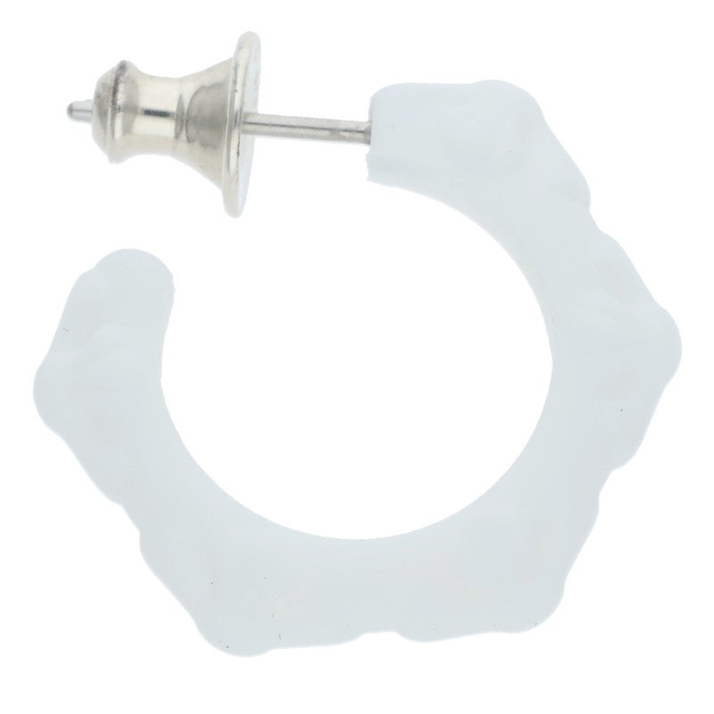 Chrome Hearts Cross band hoop White x Silver (Silver 0.71g)