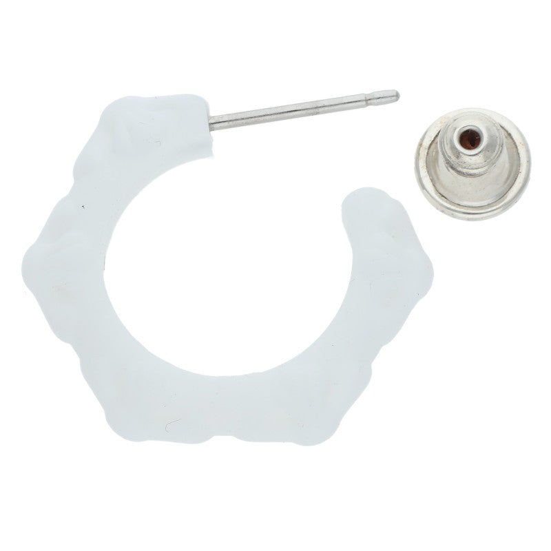 Chrome Hearts Cross band hoop White x Silver (Silver 0.71g)