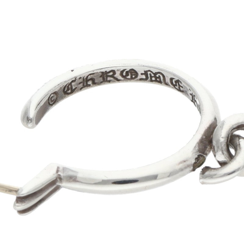 Chrome Hearts Tiny CH Cross Hoop Silver Size ONE SIZE