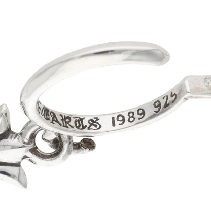 Chrome Hearts Tiny CH Cross Hoop Silver Size ONE SIZE