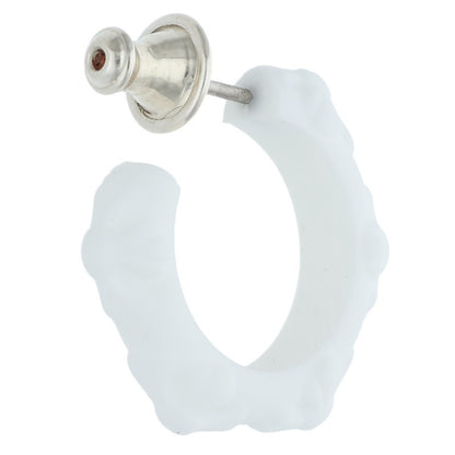 Chrome Hearts Crossover hoop White x Silver (Silver 0.7g)