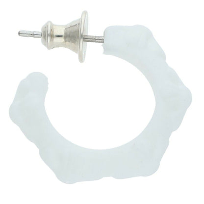 Chrome Hearts Crossover hoop White x Silver (Silver 0.7g)