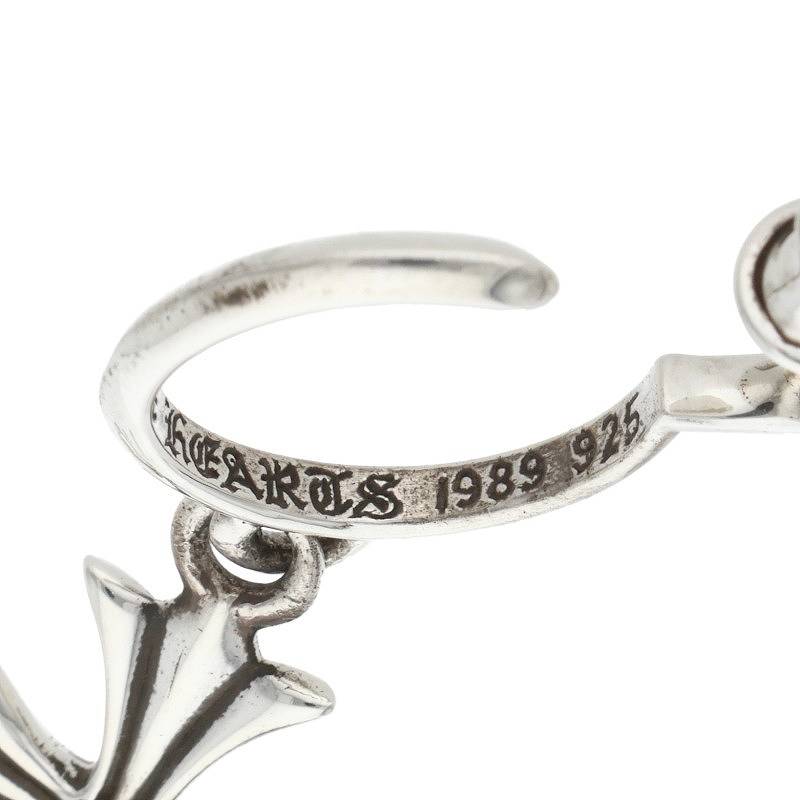 Chrome Hearts Tiny CH Cross Hoop Silver Size ONE SIZE