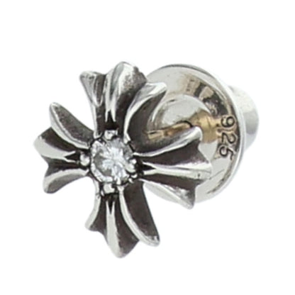 Chrome Hearts CH Plus Stud Silver 1-Diamond Size ONE SIZE