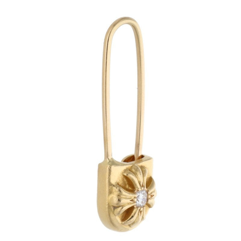 Chrome Hearts Safety Pin 22K Gold 1-Diamond Size ONE SIZE