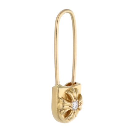 Chrome Hearts Safety Pin 22K Gold 1-Diamond Size ONE SIZE